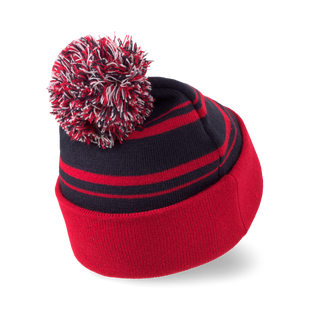 Men's P Removable Pom Beanie