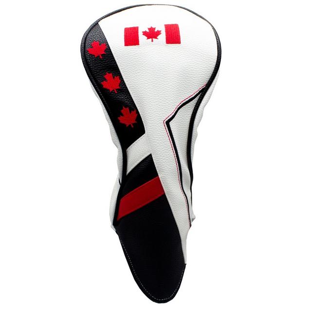 Canadian Driver Headcover ZTECH Headcovers Unisex WHITE/RED