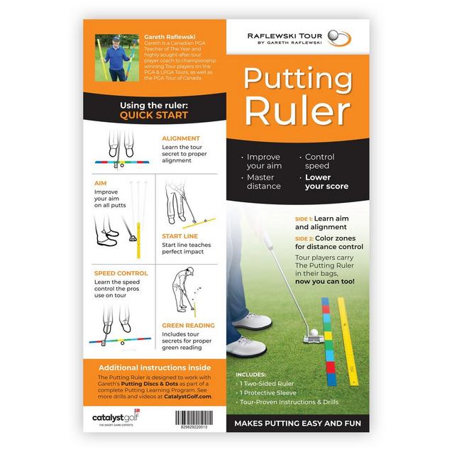 Raflewski Tour Putting Ruler RAFLEWSKI Training Aids Unisex