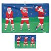 Serviette en microfibres Golfing Santa