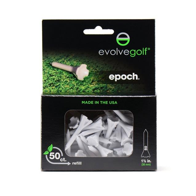 EPOCH White 1 1/2IN Tees (50 Count)