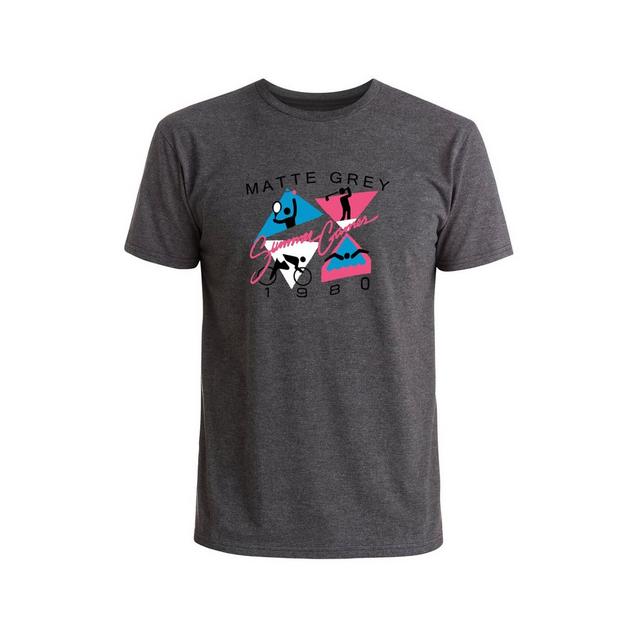 T-Shirt Summer Games pour hommes MATTE GREY