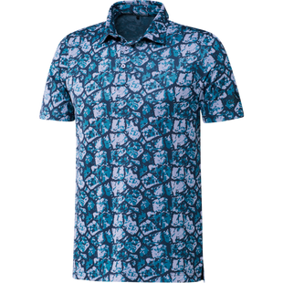 Men's Cobblestone Print Short Sleeve Polo