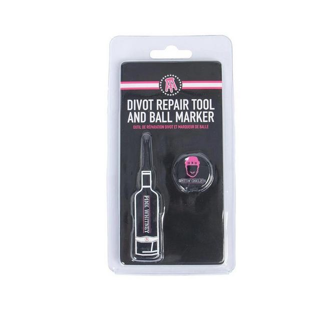 Pink Whitney Bottle Divot Repair Tool & Ball Marker Set