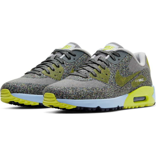 シューズ(男性用) Nike Air Max 90 golf NRG 28cm Nike Air Max 90 G NRG Spikeless Golf Shoe-Grey/Yellow | NIKE