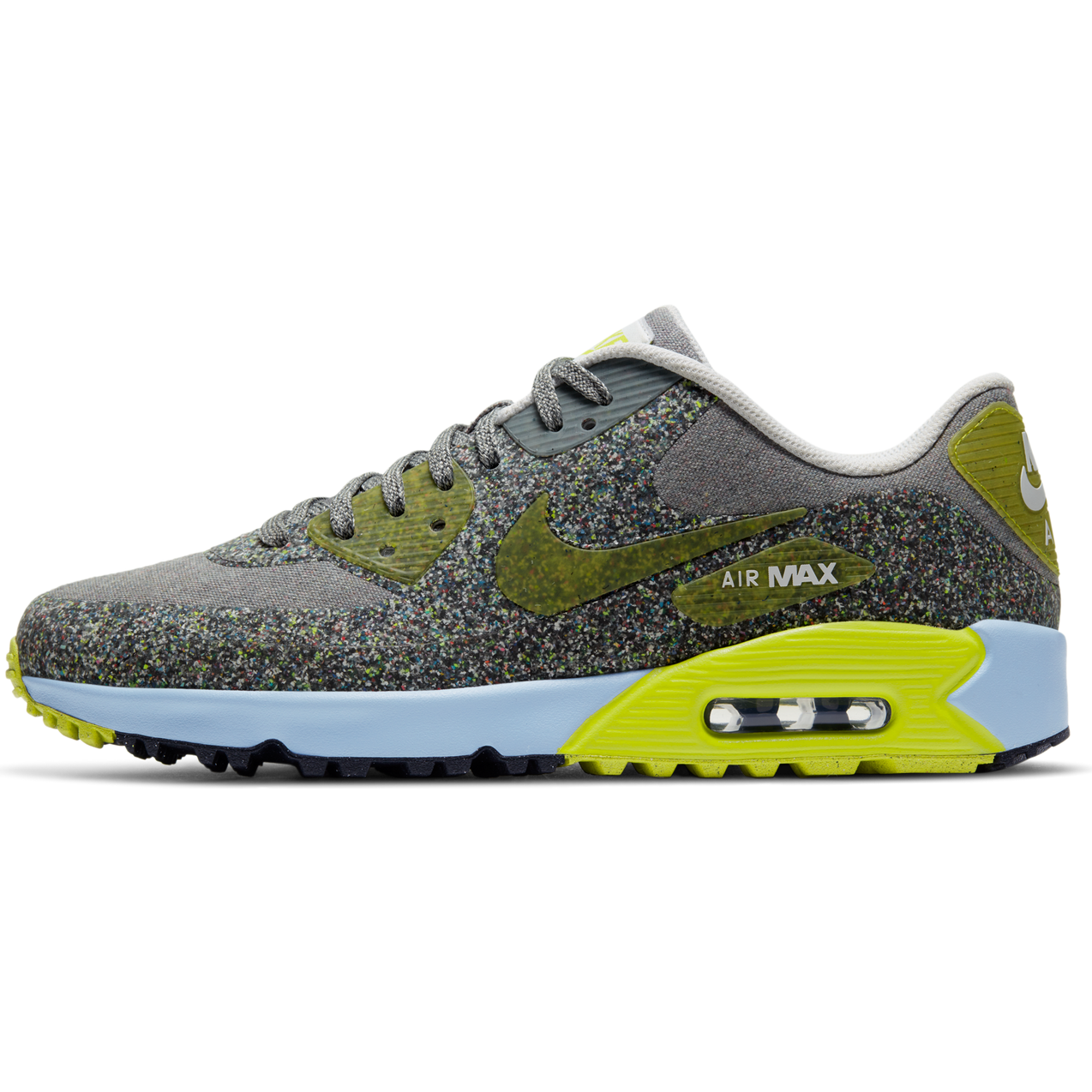 Nike Air Max 90 G NRG Spikeless Golf Shoe-Grey/Yellow