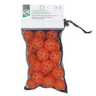 Balles de pratique orange dans un sac (24) JEF WORLD OF GOLF