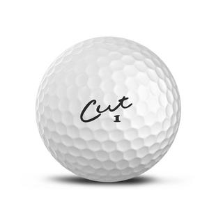 Cut Red Golf Balls
