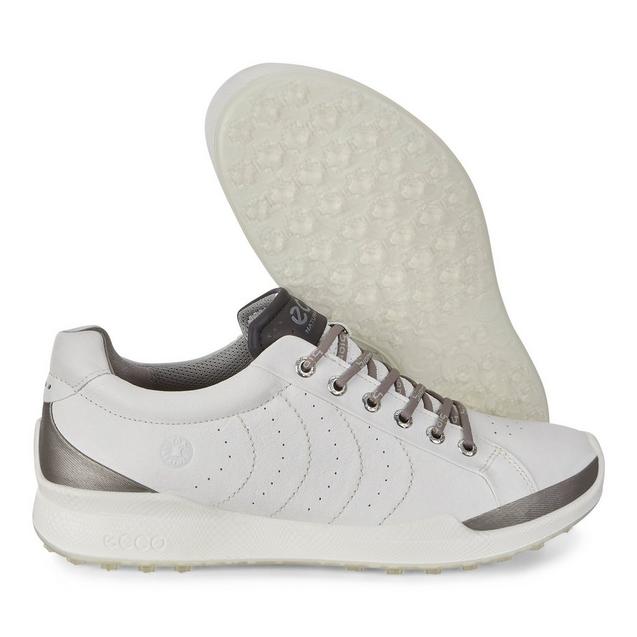 Men's BIOM Hybrid Spikeless Golf Shoe -White | ECCO | Golf Shoes