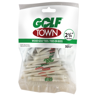 Golf Town Logo 2 3/4 Inch Wood Tees (50 Count)