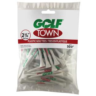 Tés en bois de 2,75 po avec logo Golf Town (Paquet de 50)
