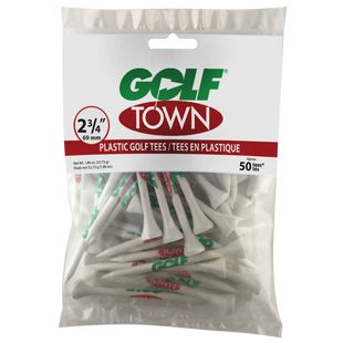 Tés en bois de 2,75 po avec logo Golf Town (Paquet de 50)