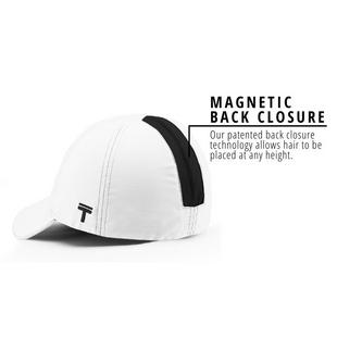 Women's Top Knot High Ponytail Performance Cap - White