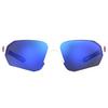 Playmaker Matte White/Baseball Tuned Blue Mirror Sunglasses