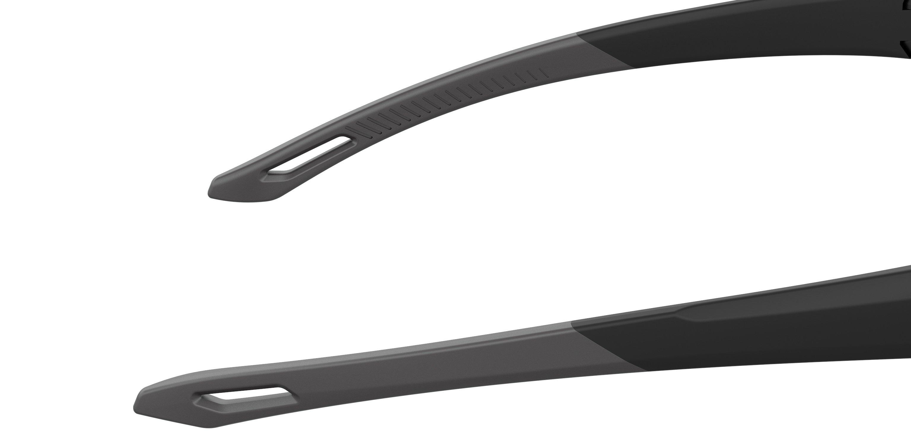 Playmaker Shiny Black/Grey/Silver Mirror Sunglasses