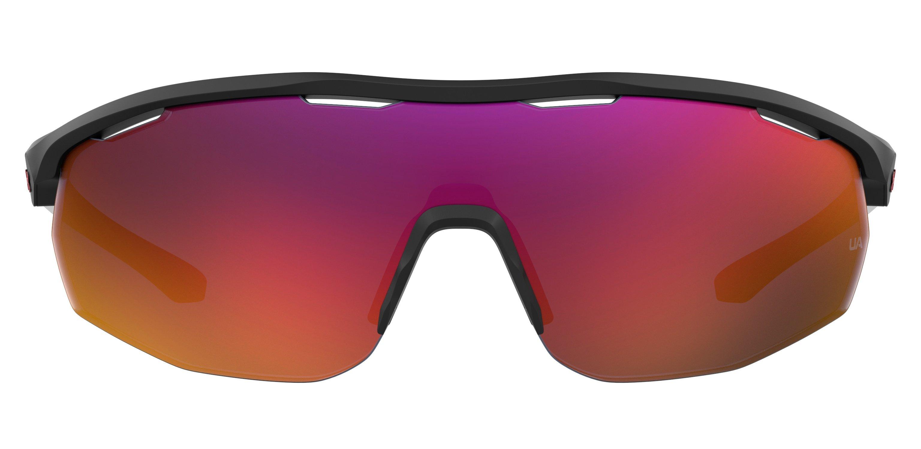 Gametime Matte Black-White Temples/Grey/Infrared Mirror Sunglasses