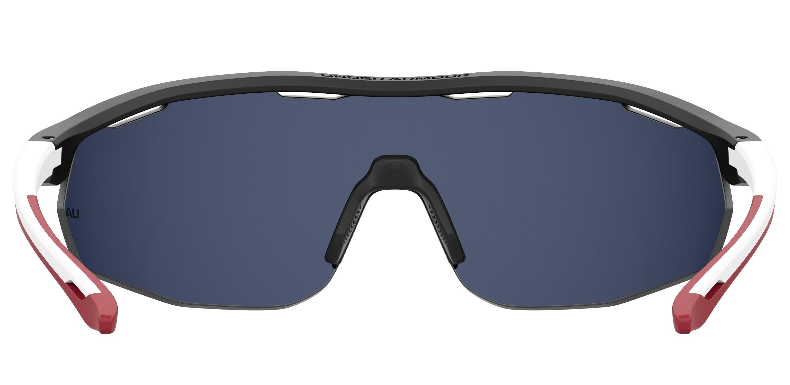 Gametime Matte Black-White Temples/Grey/Infrared Mirror Sunglasses