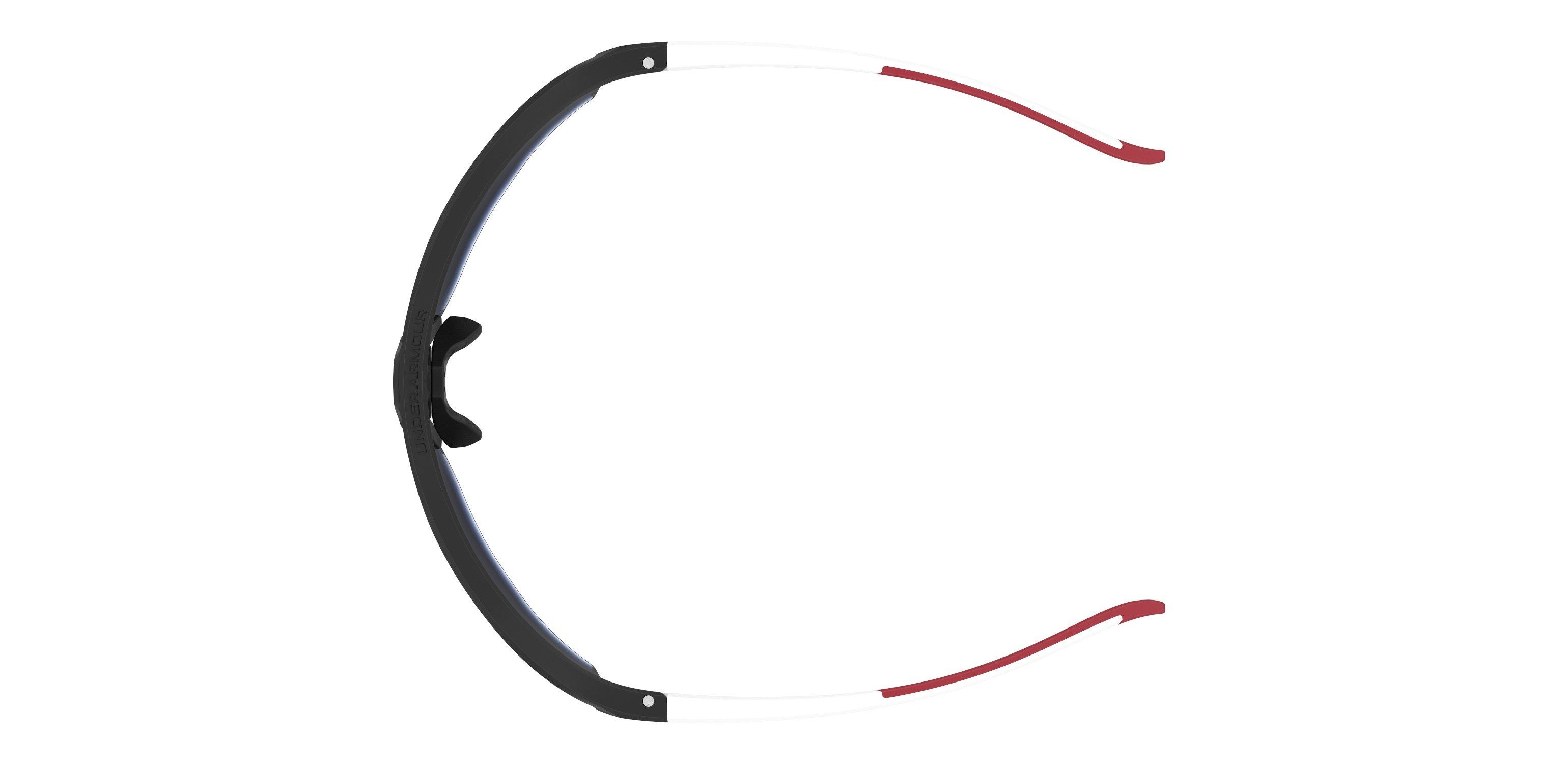 Gametime Matte Black-White Temples/Grey/Infrared Mirror Sunglasses