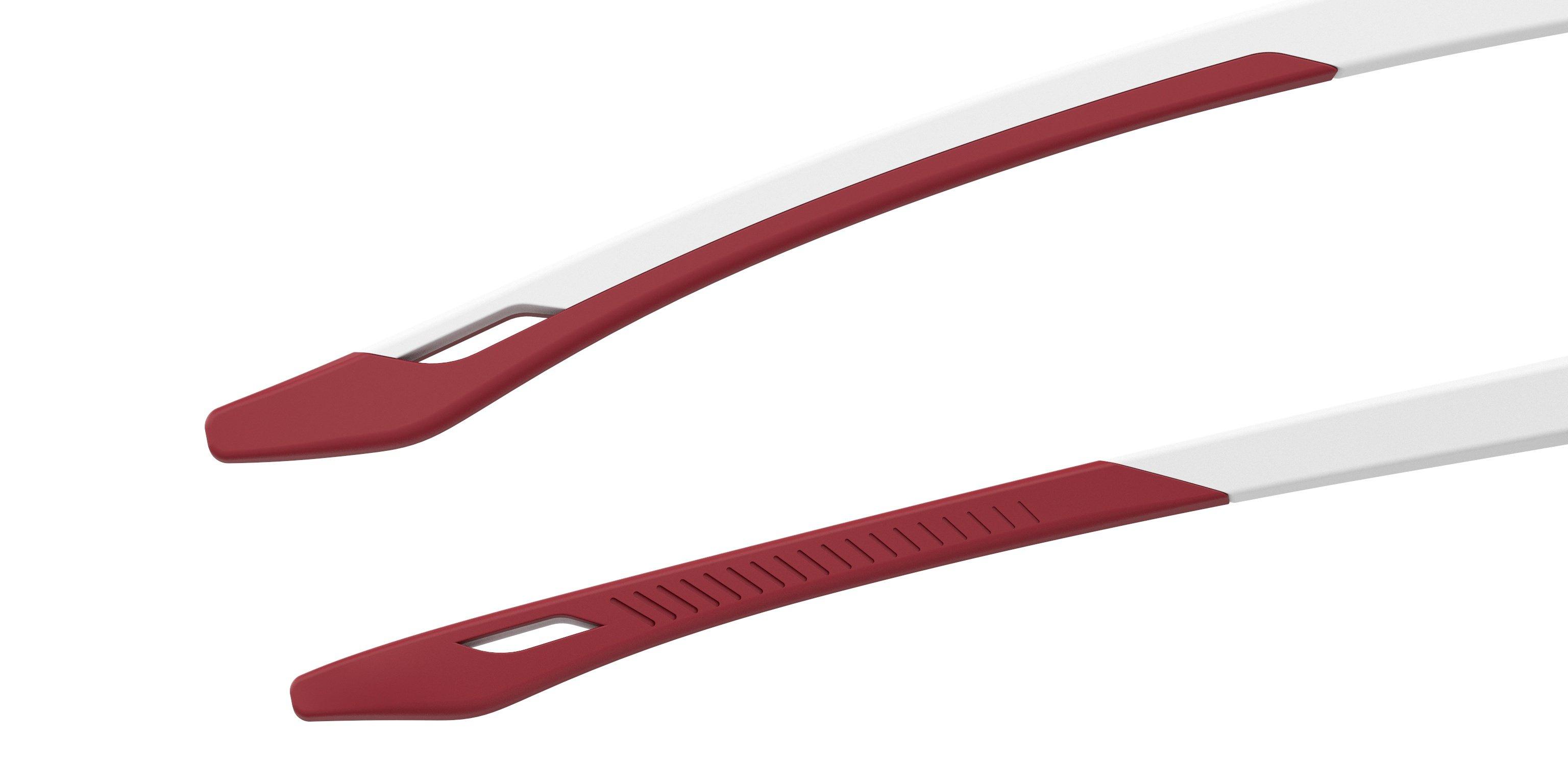 Gametime Matte Black-White Temples/Grey/Infrared Mirror Sunglasses
