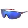 Gametime Matte Transparent Blue/Baseball Tuned Blue Mirror Sunglasses