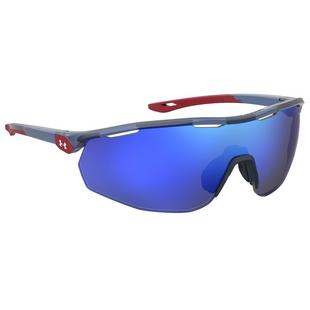 Gametime Matte Transparent Blue/Baseball Tuned Blue Mirror Sunglasses