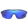 Gametime Matte Transparent Blue/Baseball Tuned Blue Mirror Sunglasses
