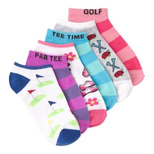 Chaussettes Golf Rugby Low Cut rayées pour femmes - Paquet de 6