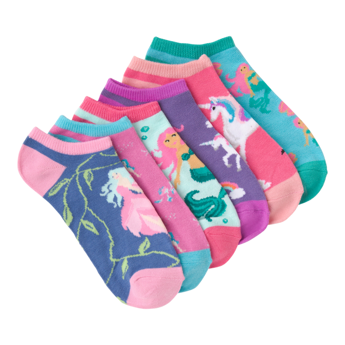 Women's Mythical Creatures Low Cut Sock-6 Pack