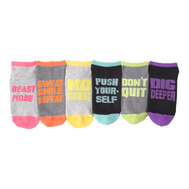Women's Get Motivated Low Cut Sock-6 Pack