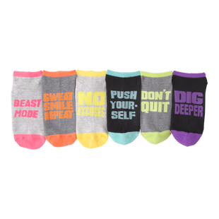 Women's Get Motivated Low Cut Sock-6 Pack