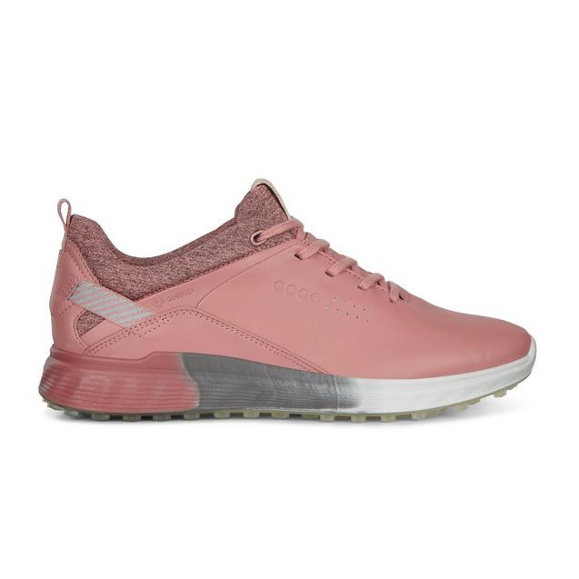 Women's Goretex S-Three Spikeless Golf Shoe-Rose ECCO