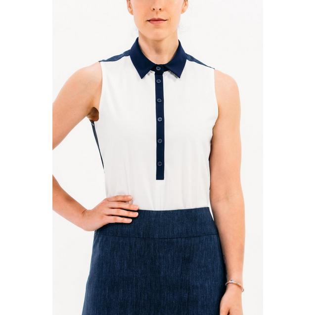 Women's Core 3.0 Sleeveless Polo with Printed Back FORAY GOLF