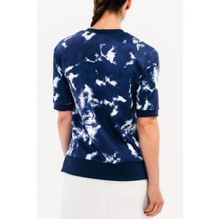 Women's Tie Dye Short Sleeve Layering Sweater FORAY GOLF