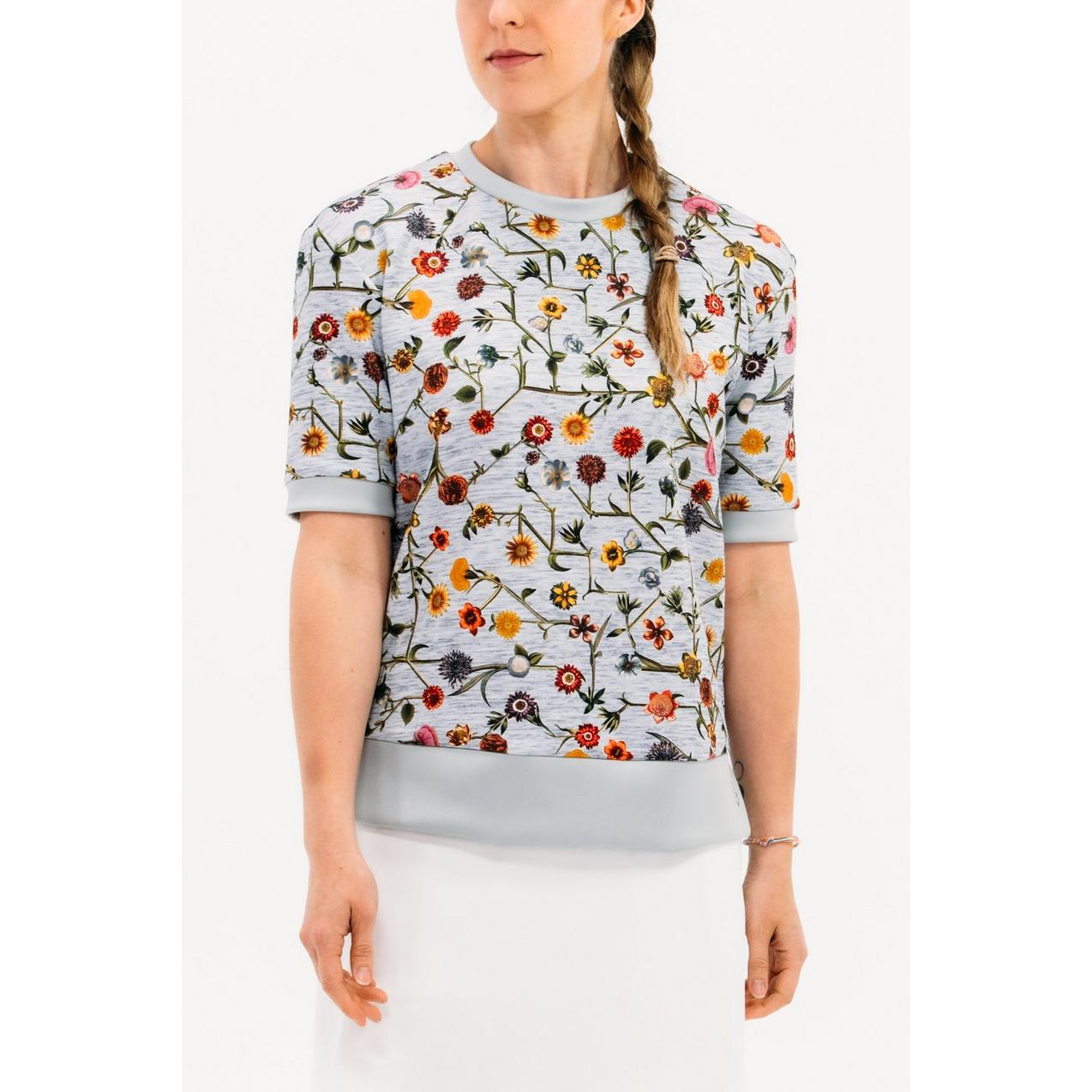 Women's Connect Floral Short Sleeve Layering Sweater