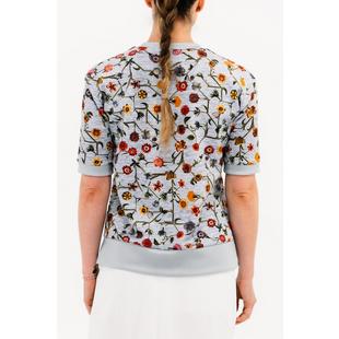 Women's Connect Floral Short Sleeve Layering Sweater FORAY GOLF