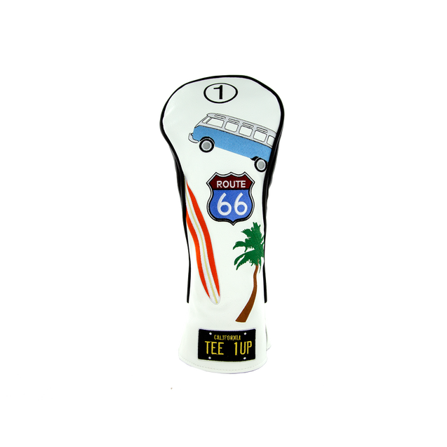 Route 66 Cali White Driver Headcover CMCDESIGN