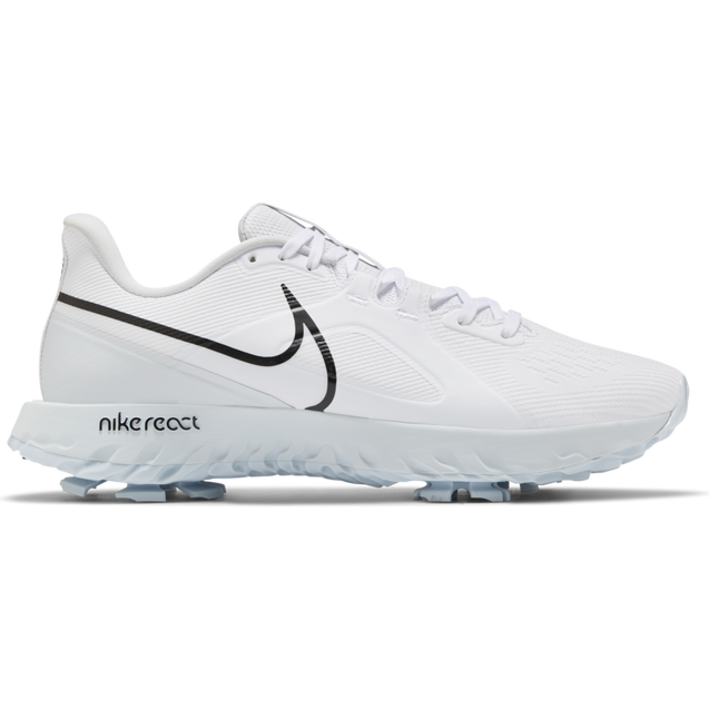 Men's React Infinity Pro Spiked Golf Shoe-White/Black/Platinum NIKE
