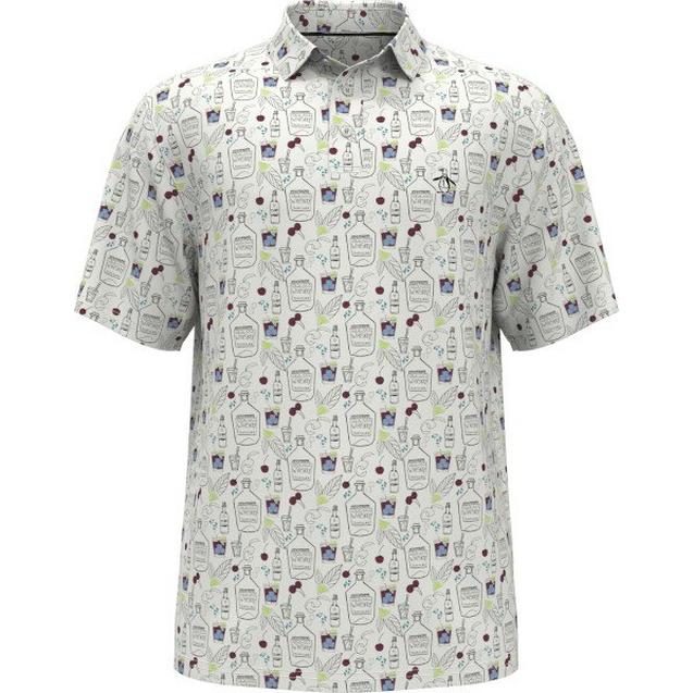 Men's Whiskey Printed Short Sleeve Polo