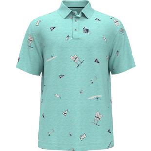 Men's Mini Printed Short Sleeve Polo