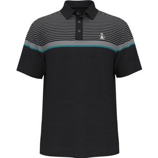 Men's Fine Line Stripe Short Sleeve Polo