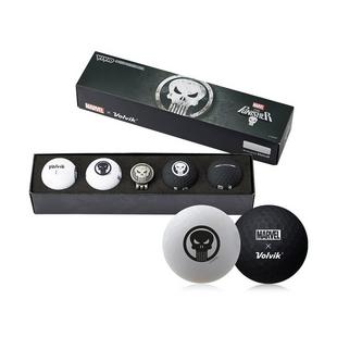 Vivid 4 Pack Gift Set Golf Balls - Punisher Edition