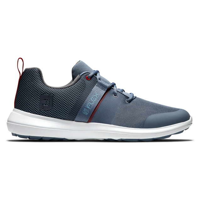 Men's Flex Spikeless Golf Shoe-Blue/Red