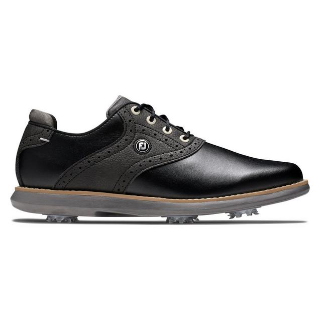 Women's Traditions Spiked Shoe - Black/Grey FOOTJOY