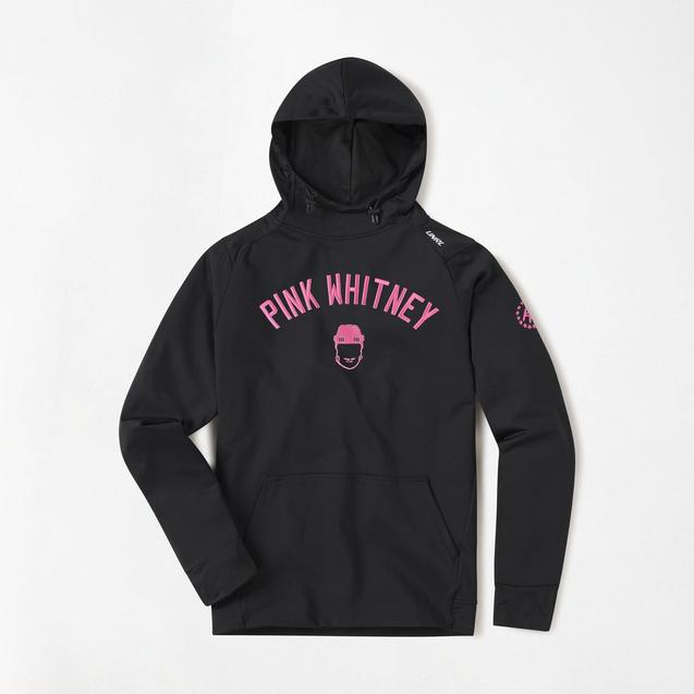 Men's Pink Whitney Varsity Hoodie BARSTOOL