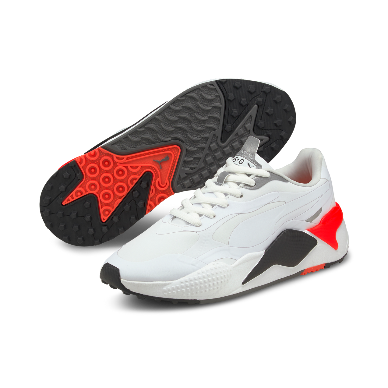 Men's RS-G Spikeless Golf Shoe - White/Black/Red