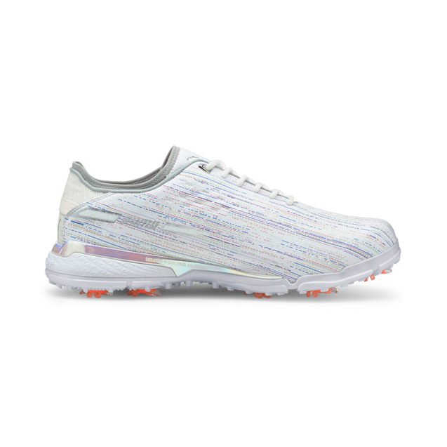 Men's PROADAPT Delta Spectra Spiked Golf Shoe - White/Silver PUMA