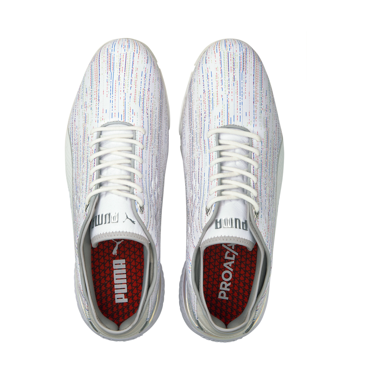Men's PROADAPT Delta Spectra Spiked Golf Shoe - White/Silver