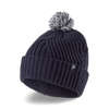 Bonnet P avec pompom amovible pour femmes