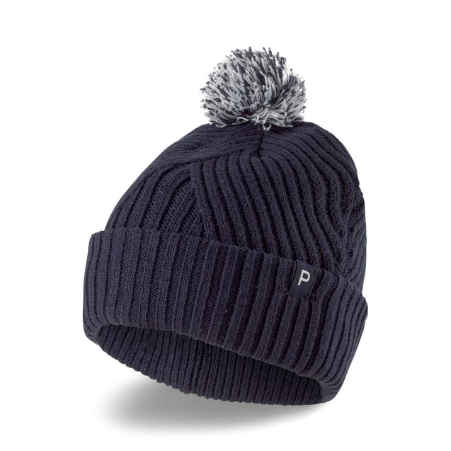 Bonnet P avec pompom amovible pour femmes