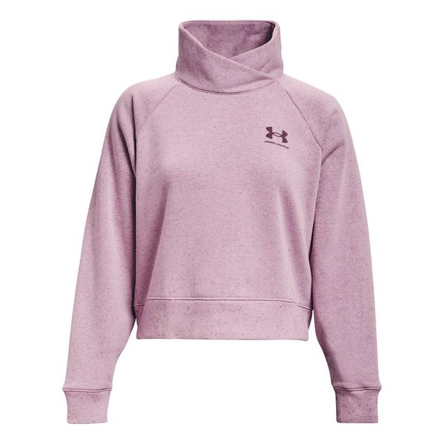 Women's Rival Fleece Wrap Neck Pullover Sweater UNDER ARMOUR